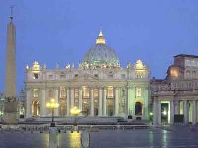 Saint Peters Rome Night